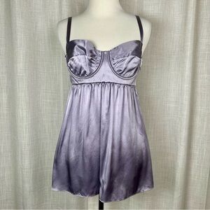Y2K Moda International Silk Bustier Cami Top Size 8 Fairy Grunge NYE